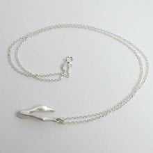 Load image into Gallery viewer, Andree Chenier Necklace Sterling Silver Rabbit Pendant 18in Chain Handcrafted