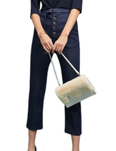 Load image into Gallery viewer, Anthropologie 3x1 Jeans Womens 25  Blue Cropped Straight Leg Ultra High-Rise Belt