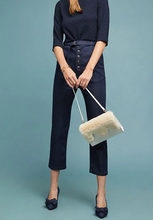 Load image into Gallery viewer, Anthropologie 3x1 Jeans Womens 25  Blue Cropped Straight Leg Ultra High-Rise Belt