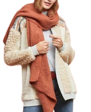 Load image into Gallery viewer, Anthropologie Jacket Large Womens Beige Open Front Faux Fur Cardigan