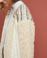 Load image into Gallery viewer, Anthropologie Jacket Large Womens Beige Open Front Faux Fur Cardigan