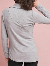 Load image into Gallery viewer, Anthropologie Moto Jacket Womens Extra Small Gray Sweatshirt Zip Up