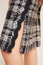 Load image into Gallery viewer, Anthropologie Pencil Skirt Womens Extra Small Black Plaid Sequin Anna Sui Cocktail