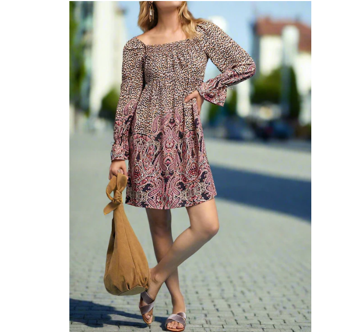 Anthropologie Mini Tunic Dress Small Square Neck Empire Waist Paisley Luxe Fashion Finds Anthropologie Mini Tunic Dress Small Square Neck Empire Waist Paisley Luxe Fashion Finds