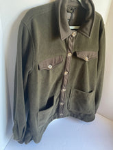 Load image into Gallery viewer, BLANKNYC Jacket Womens Large Green Fleece Shacket Button Shirt Pockets