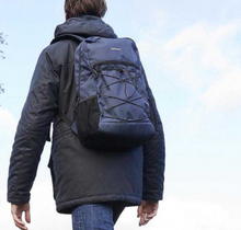 Load image into Gallery viewer, Barbour Arwin Canvas Explorer Backpack Large Blue Laptop Sleeve Lightweight