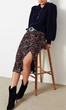 Load image into Gallery viewer, BA&SH Women’s Tilte Puff Sleeve Collared Mohair Wool Knit Blue Sweater, M (2)
