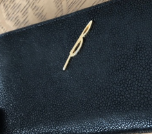 Load image into Gallery viewer, Brian Atwood Wallet Wristlet Womens Black Accordian Slim Leather Belle Clutch
