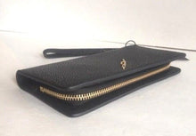 Load image into Gallery viewer, Brian Atwood Wallet Wristlet Womens Black Accordian Slim Leather Belle Clutch