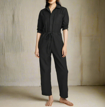 Load image into Gallery viewer, Citizens of Humanity Frida Slouchy Jumpsuit Womens Small Olive Straight Crop