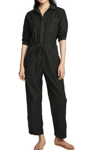 Citizens of Humanity Frida Jumpsuit Womens Small Green Cropped Utility Cotton