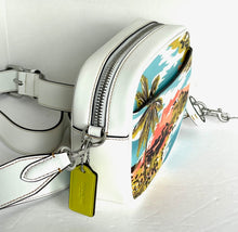 Load image into Gallery viewer, Coach CK176 Mini Jamie Shoulder Bag Hawaiian Womens Small White Canvas Leather