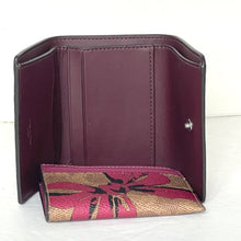 Load image into Gallery viewer, Coach Card Holder Mini Wallet Red Bow Signature Canvas CZ447 Double