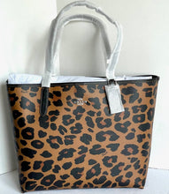 Load image into Gallery viewer, Coach City Tote  CC760 Leopard Brown Signature Canvas Shoulder Bag ORIG PKG