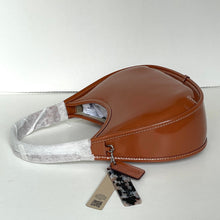 Load image into Gallery viewer, Brown leather dog muzzle with a strap on a white background