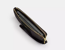 Load image into Gallery viewer, Coach Corner Zip Wristlet Leopard Print CW859 Coated Canvas Clutch Wallet