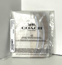 Load image into Gallery viewer, Coach Curved Card Case Brown Ivory Pebbled Leather Slim Wallet CU137
