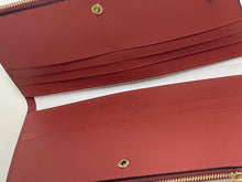 Load image into Gallery viewer, Coach Double Zip Wallet Wristlet Signature Canvas Brown Slim Bifold Snap CC965
