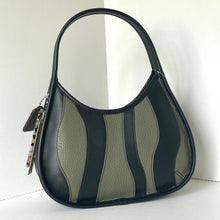 Load image into Gallery viewer, CoachErgoBagCQ004CoachtopiaArmyGreenLeatherWavyStripeUpcrafted90s_9