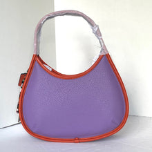 Load image into Gallery viewer, CoachErgoBagCoachtopiaPurpleShoulderBag90sLeatherCK112IrisSunOrange_2