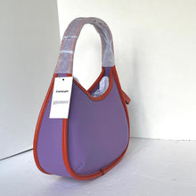 Load image into Gallery viewer, CoachErgoBagCoachtopiaPurpleShoulderBag90sLeatherCK112IrisSunOrange_2