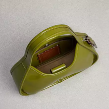 Load image into Gallery viewer, Coach Ergo Bag Crinkle Patent Shoulder Bag Coachtopia Leather Olive CQ003
