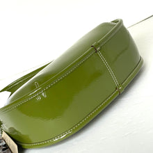 Load image into Gallery viewer, Coach Ergo Bag Crinkle Patent Shoulder Bag Coachtopia Leather Olive CQ003