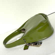 Load image into Gallery viewer, Coach Ergo Bag Crinkle Patent Shoulder Bag Coachtopia Leather Olive CQ003