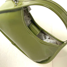 Load image into Gallery viewer, Coach Ergo Bag Crinkle Patent Shoulder Bag Coachtopia Leather Olive CQ003