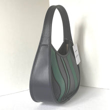 Load image into Gallery viewer, Coach Ergo Bag Wavy Stripe Upcrafted Green Leather Coachtopia 90s CQ004