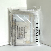 Load image into Gallery viewer, Coach Floral Zip Card Case CAU44 ID Wallet Yellow Leather Chain Strap ORGPKG