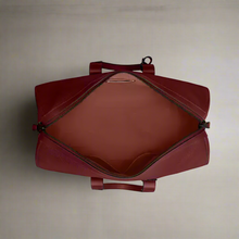 Load image into Gallery viewer, CoachGothamDuffleBag45RedPebbledLeatherCrossbodyTSACV957ORGPKG_2