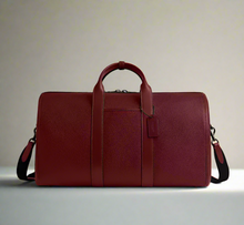Load image into Gallery viewer, CoachGothamDuffleBag45RedPebbledLeatherCrossbodyTSACV957ORGPKG_2