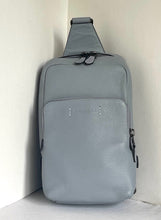 Load image into Gallery viewer, Coach Gotham Pack Sling Mens Gray Leather Small Backpack Crossbody C5331