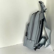 Load image into Gallery viewer, Coach Gotham Pack Sling Mens Gray Leather Small Backpack Crossbody C5331