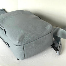 Load image into Gallery viewer, Coach Gotham Pack Sling Mens Gray Leather Small Backpack Crossbody C5331