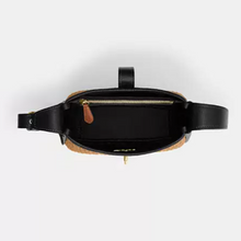 Load image into Gallery viewer, Black crossbody bag with a zipper on a white background