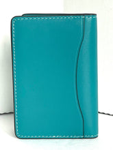 Load image into Gallery viewer, Coach ID Wallet Mens Blue Bifold Slim Calf Leather Card Case CJ728