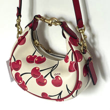 Load image into Gallery viewer, Handbag with cherry design on a white background