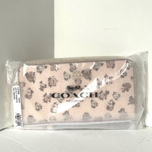 Load image into Gallery viewer, Coach Long Zip Phone Wallet Rosette Floral Wristlet Pink Canvas CZ329