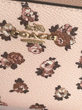 Load image into Gallery viewer, Coach Long Zip Phone Wallet Rosette Floral Wristlet Pink Canvas CZ329