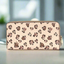 Load image into Gallery viewer, Coach Long Zip Phone Wallet Rosette Floral Wristlet Pink Canvas CZ329
