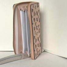 Load image into Gallery viewer, Coach Long Zip Phone Wallet Rosette Floral Wristlet Pink Canvas CZ329