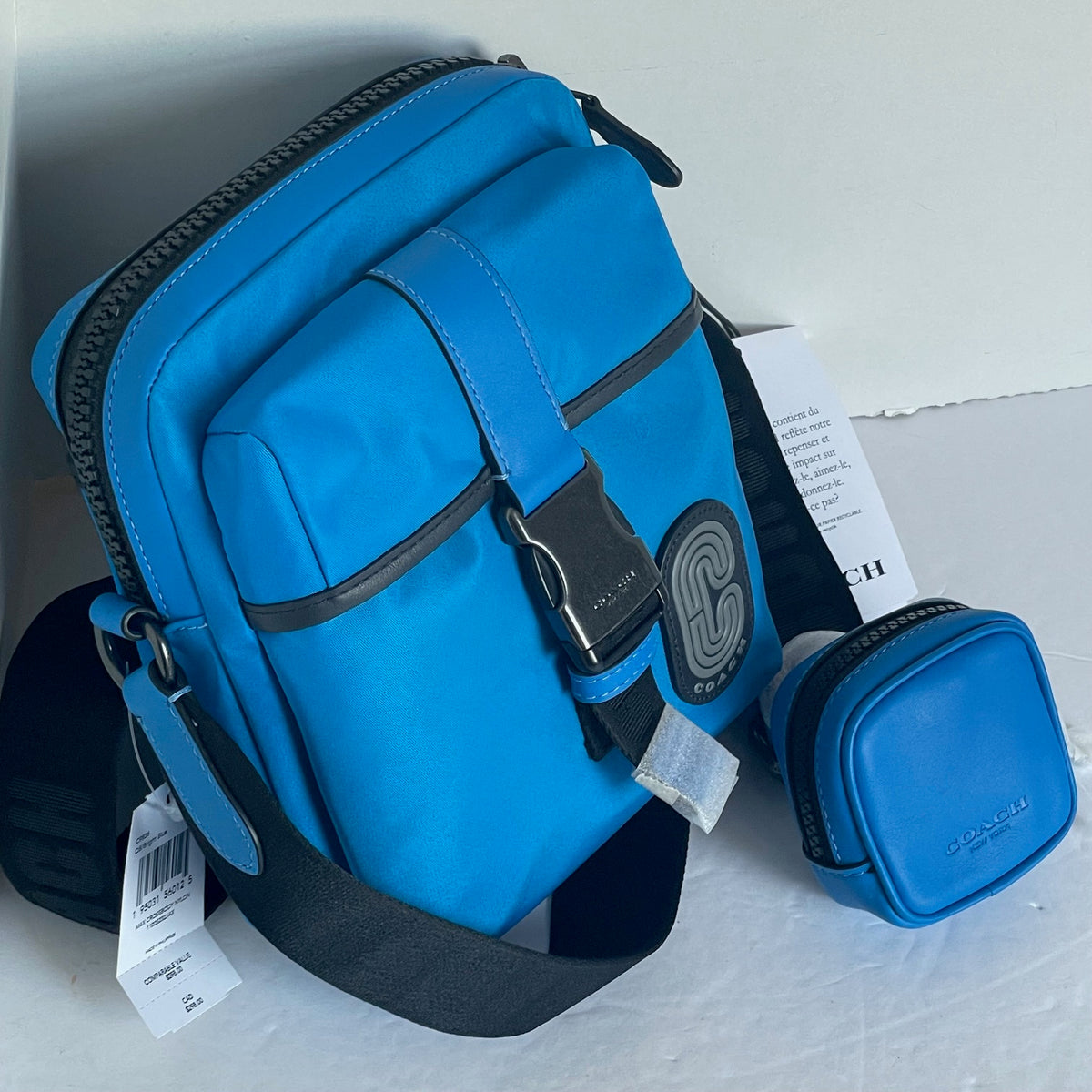 CoachMaxCrossbodyC9836BlueNylo