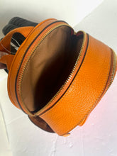 Load image into Gallery viewer, Coach Mini Court Backpack Colorblock Leather Small Bag Red Pink Orange CA150