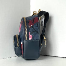 Load image into Gallery viewer, CoachMiniCourtCherryBackpackBagCharmCZ086KeychainSignatureCanvas_3