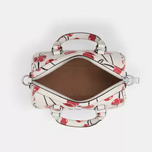 Load image into Gallery viewer, Coach Mini Rowan Crossbody Bag Cherry CY745 White Leather Small ORGPKG