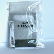 Load image into Gallery viewer, Coach Money Clip Card Case Mens Army Green Leather C6702 Wallet Compact