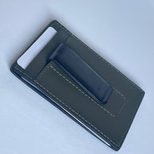 Load image into Gallery viewer, Coach Money Clip Card Case Mens Army Green Leather C6702 Wallet Compact