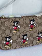 Load image into Gallery viewer, Coach Nolita 19 Disney Womens Brown Signature Jacquard Leather Mickey Mouse CN507